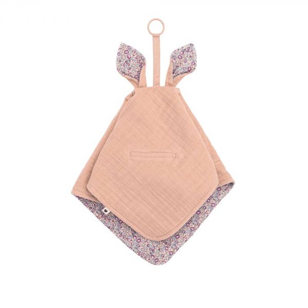 Doudou plat Kangourou Liberty Eloise Blush