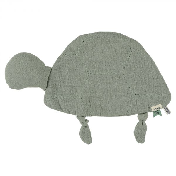 Doudou tortue plat Bliss Olive