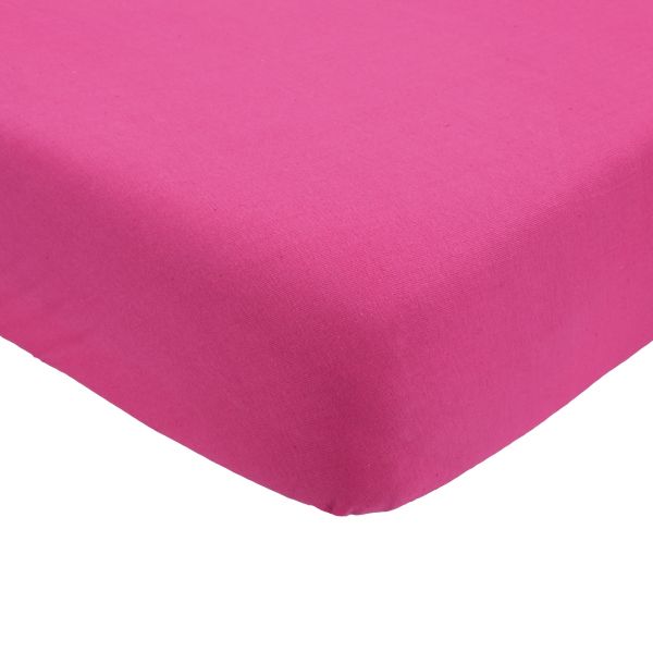 Drap housse framboise 70 x 140 cm