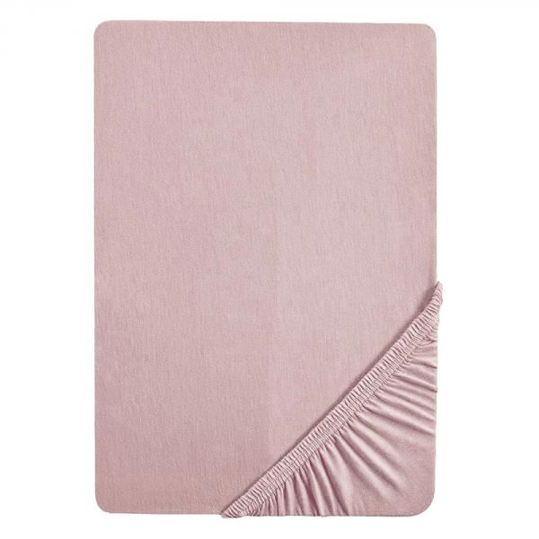 Drap-housse en jersey 40x90cm - 45x90cm Lil Planet rose/mauve