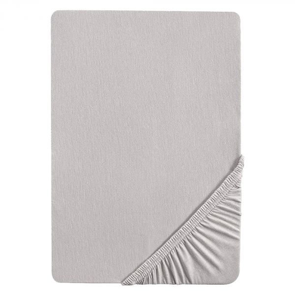 Drap-housse en jersey 40x90cm - 45x90cm Lil Planet gris argenté