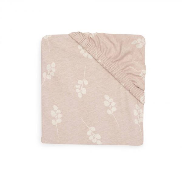 Drap housse 60x120 cm Jersey Twig Wild Rose