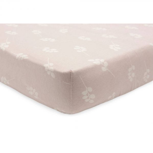 Drap housse 60x120 cm Jersey Twig Wild Rose