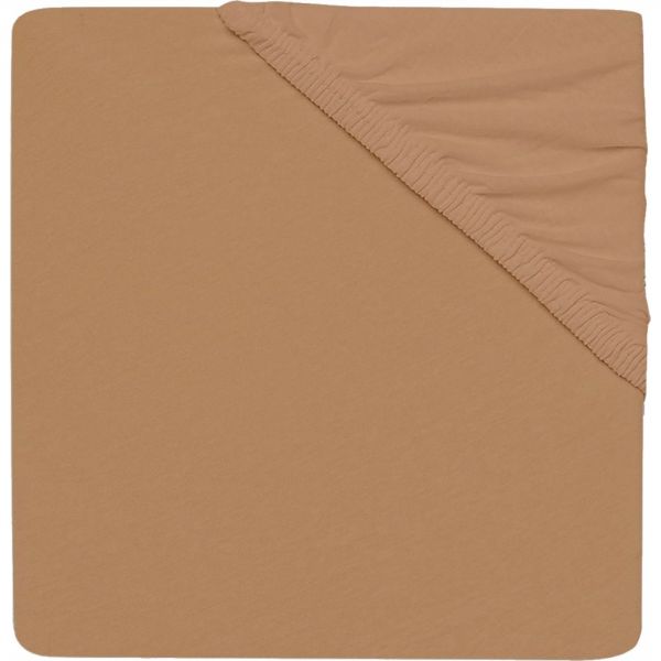 Drap housse 75x95 cm Jersey pour tapis de parc Biscuit