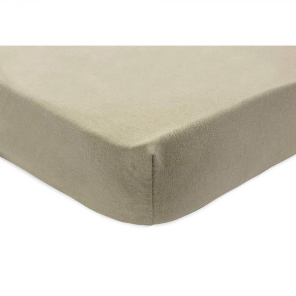 Drap housse 75x95 cm Jersey pour tapis de parc Olive