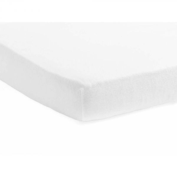 Drap housse molleton 60 x 120 cm white