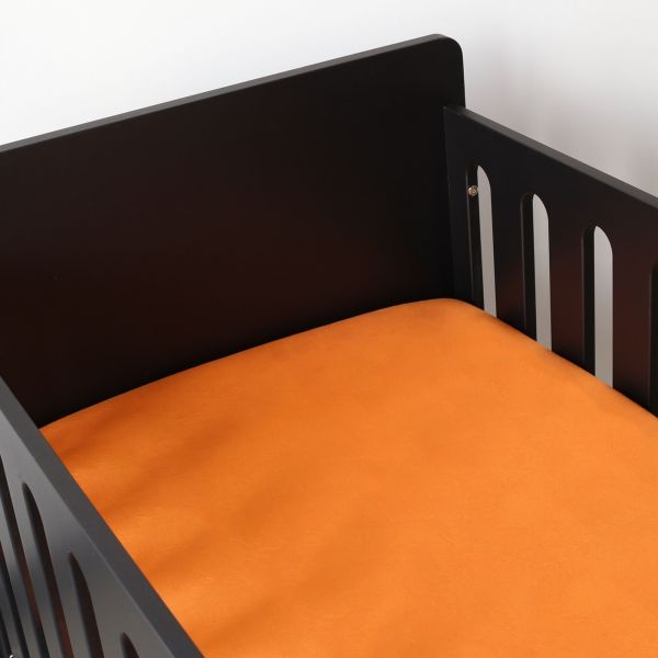 Drap housse orange 40 x 80 cm