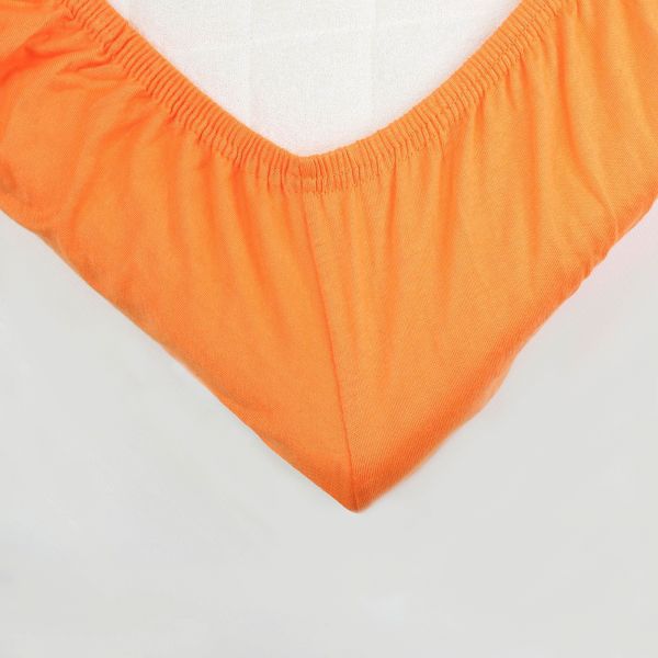 Drap housse orange 40 x 80 cm