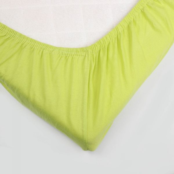 Drap housse vert acide 40 x 80 cm