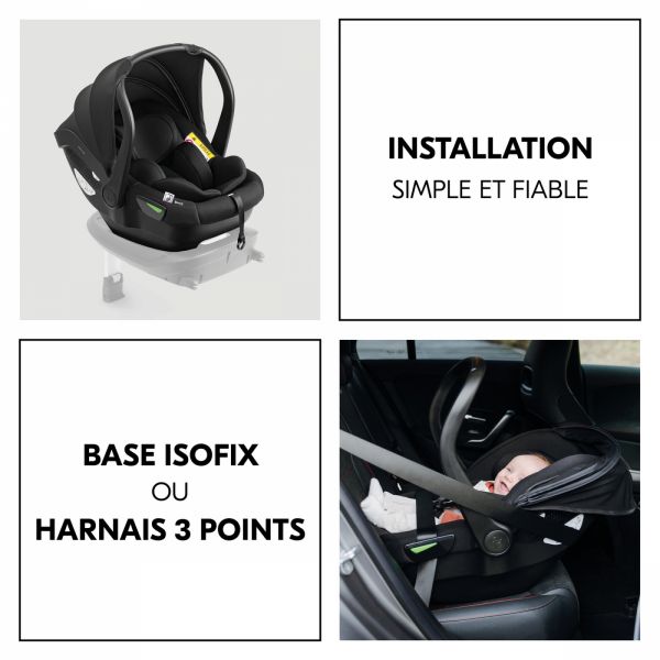 Siège auto bébé Drive N Care Black