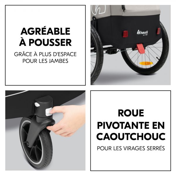 Remorque de vélo Dryk Duo Plus Black