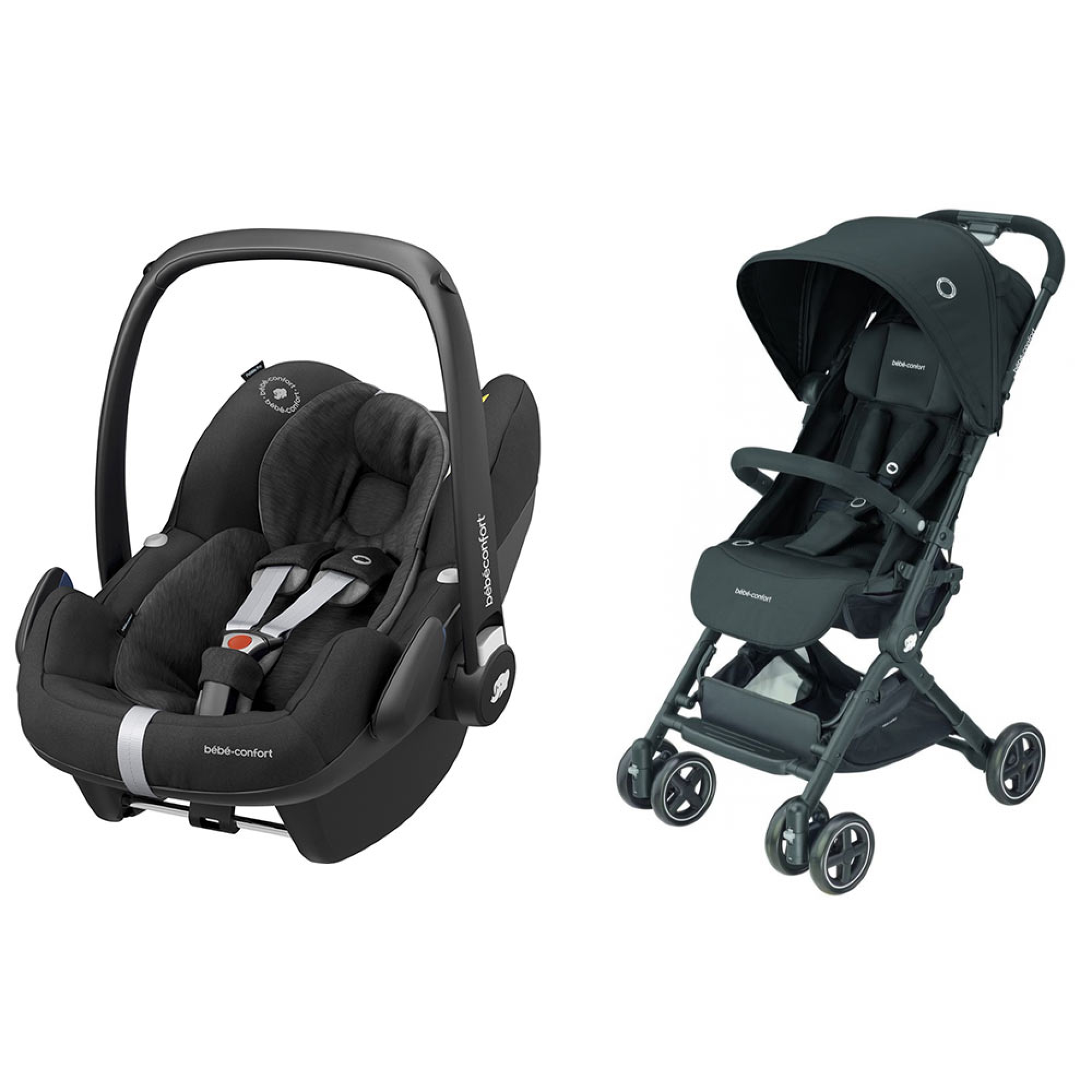 Bebe Confort Pack Poussette Duo Lara 2 Pebble Pro Essential Black Made In Bebe