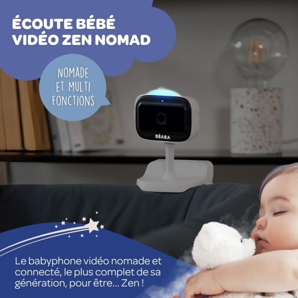 Babyphone vidéo Zen nomade White