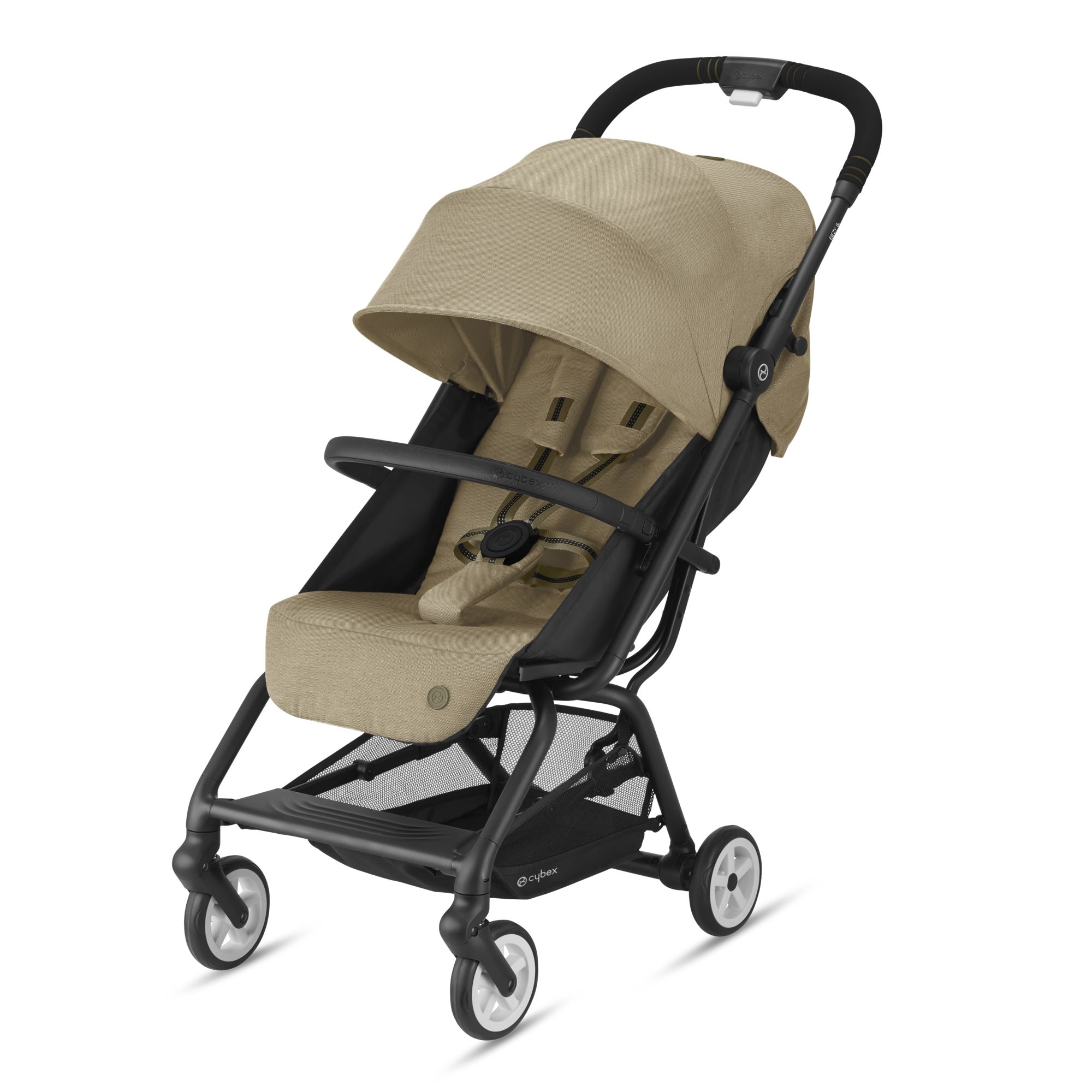 Cybex Gold Poussette EEZY S 2 - Classic Beige - châssis noir - Made in Bébé