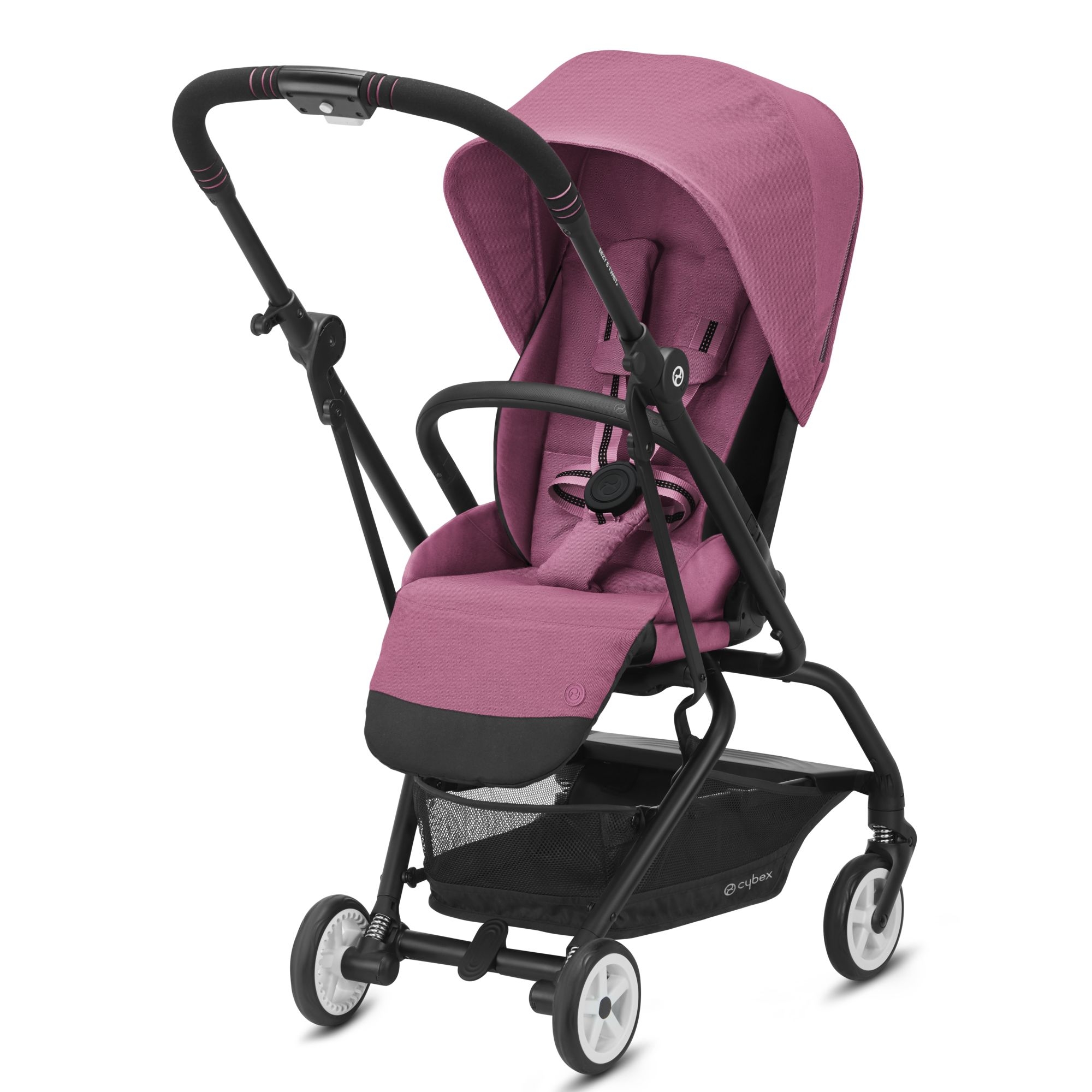 Cybex Gold Poussette EEZY S TWIST 2 Magnolia Pink châssis noir