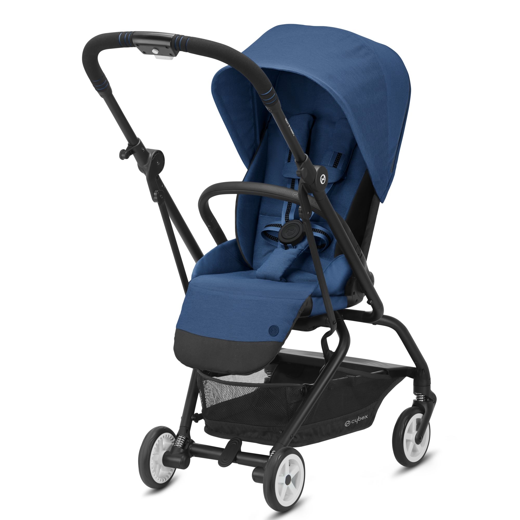 Cybex Gold Poussette EEZY S TWIST 2 - Navy Blue - châssis noir - Made