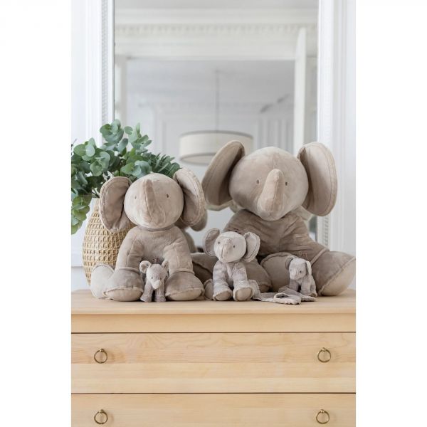 Peluche Ferdinand l'éléphant 12 cm Taupe