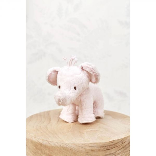 Peluche Ferdinand l'éléphant 12 cm Rose pâle