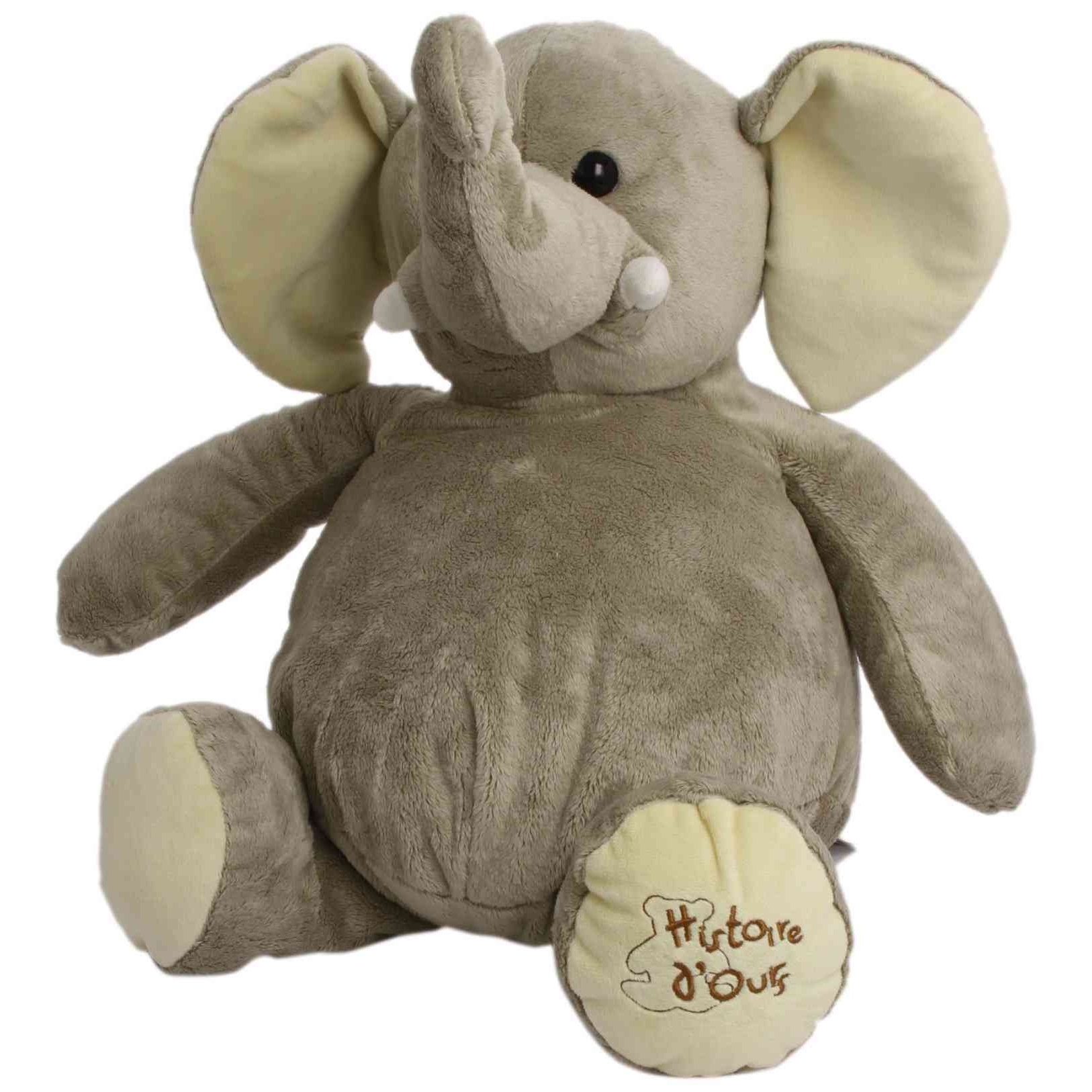 Histoire D Ours Grande Peluche Elephant Made In Bebe