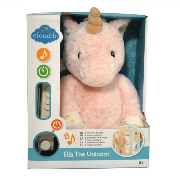 Peluche musicale bruit blanc Ella la licorne