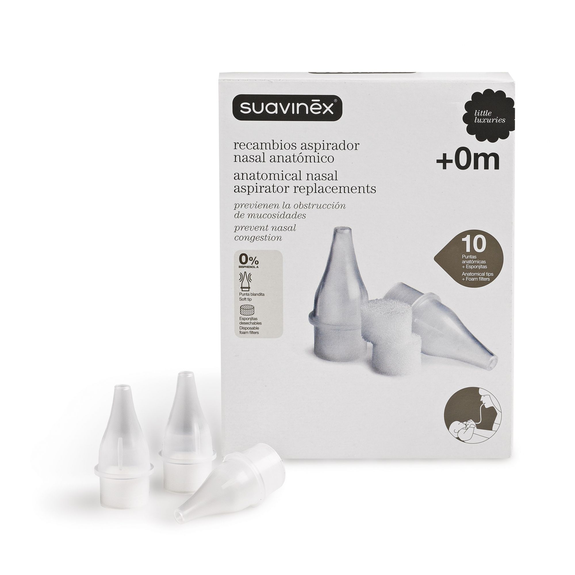 Suavinex Lot De 10 Embouts De Rechange Mouche Bebe Made In Bebe