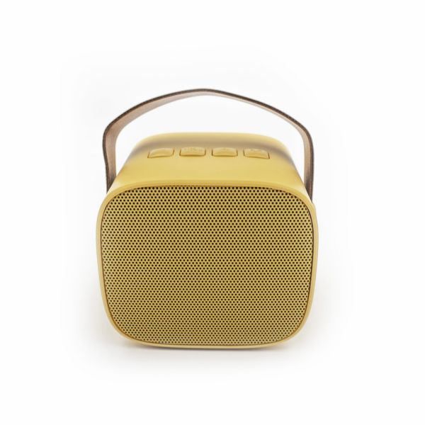 Boîte Karaoke solo enceinte et micro jaune