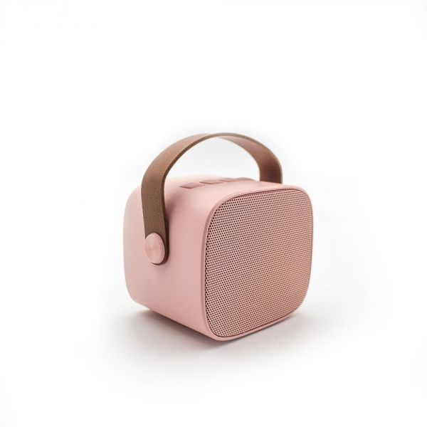 Boîte Karaoke solo enceinte et micro rose