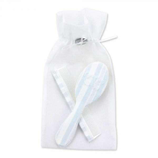 Ensemble Brosse & Peigne Garda bleu ciel