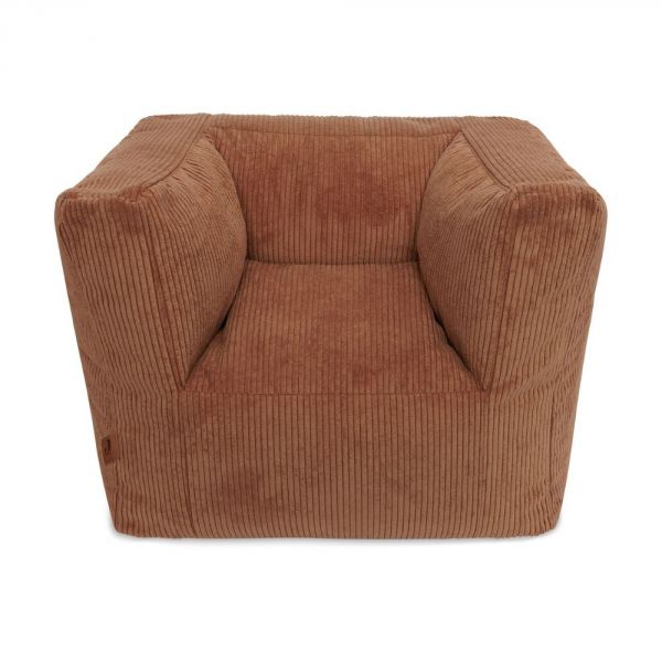 Fauteuil enfant velours côtelé Corduroy Caramel