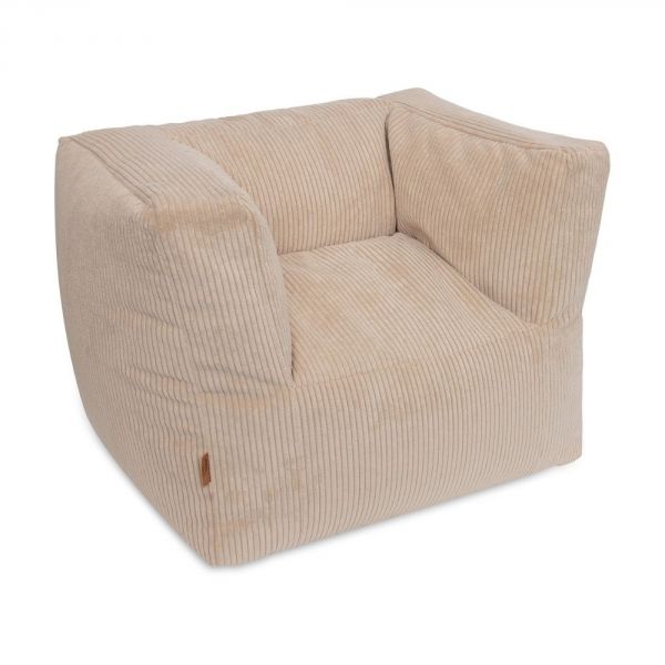 Fauteuil enfant velours côtelé Corduroy Naturel