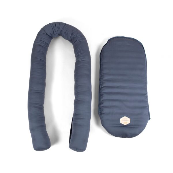 Réducteur de lit Babynest Kapok Muddly Blue