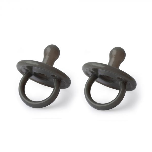 Lot de 2 sucettes en silicone - One size - Stone grey