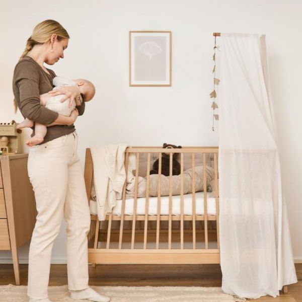 Flèche de lit bébé Linea Chêne