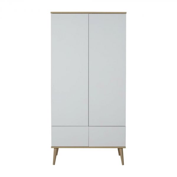 Armoire 2 portes Flow White et oak