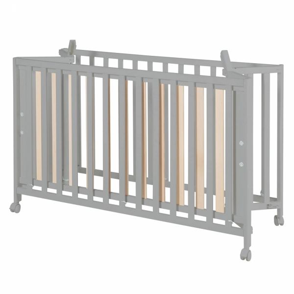 Lit pliant enfant Fold Up 60x120 cm bois taupe