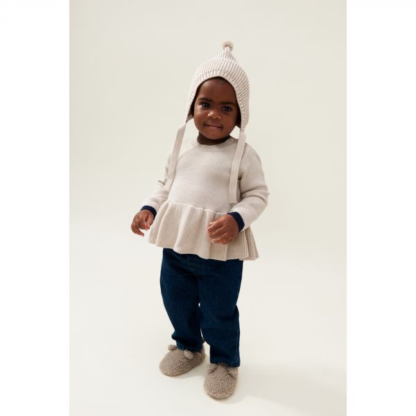 Bonnet tricoté enfant Fresia Sandy 3-6 mois