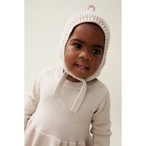 Bonnet tricoté enfant Fresia Sandy 3-6 mois