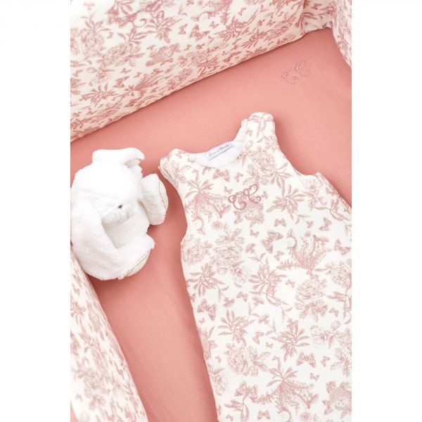 Gigoteuse Toile de Jouy rose Taille 1