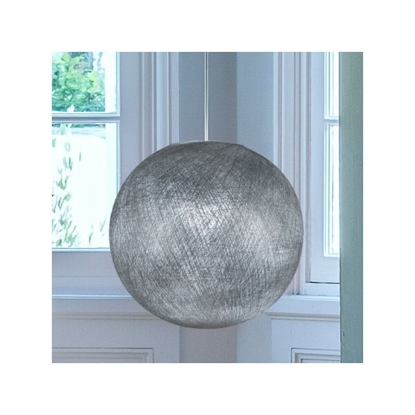 Abat jour Globe 36 cm argent