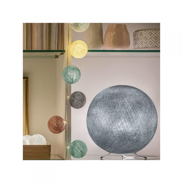 Abat jour Globe 36 cm argent