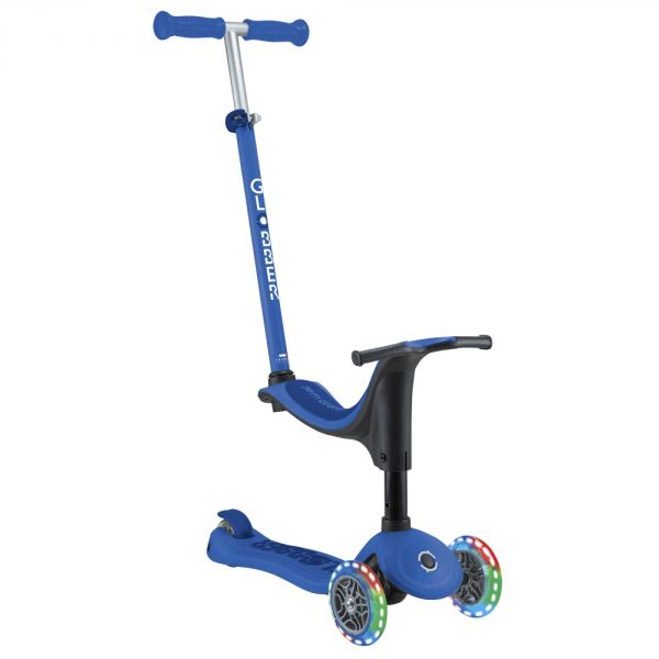 Trottinette pour enfants lumineuse 3 en 1 Bleu foncé