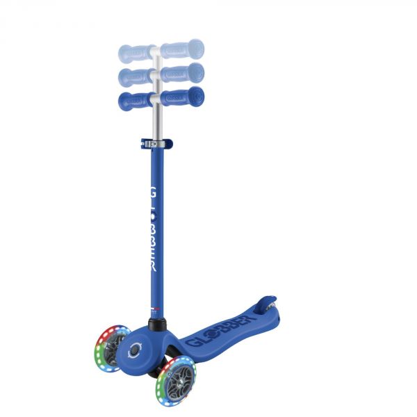 Trottinette pour enfants lumineuse 3 en 1 Bleu foncé