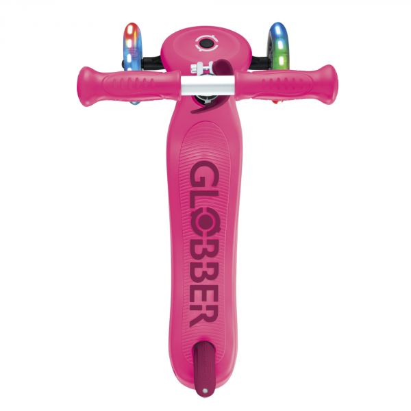 Trottinette pour enfants lumineuse 3 en 1 Rose fushia