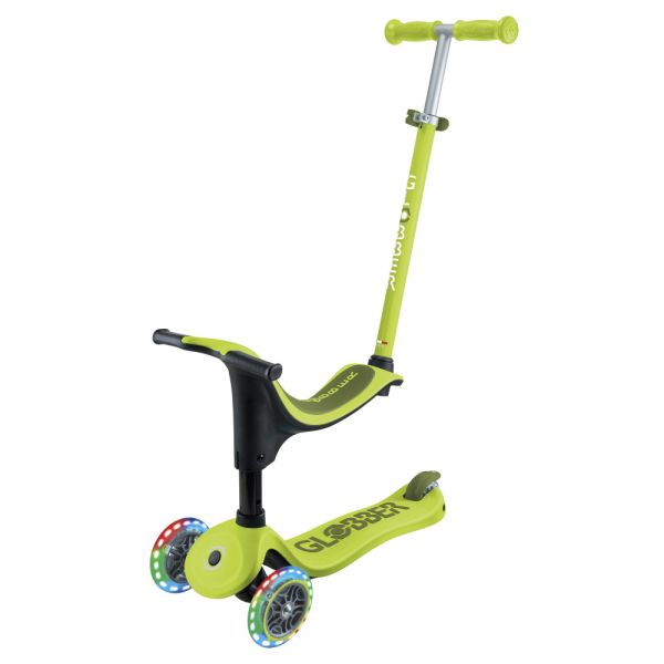 Trottinette pour enfants lumineuse 3 en 1 Acide vert