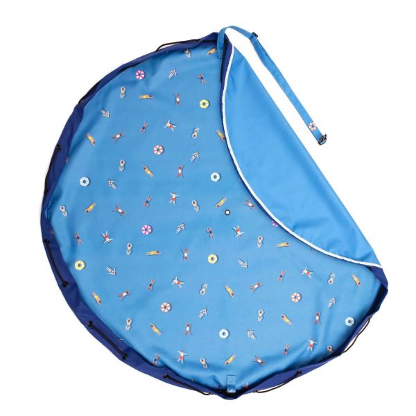 Grand sac à jouets d'extérieur / tapis de jeu 2 en 1 Swim Fun