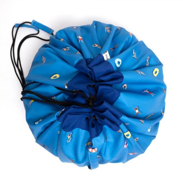 Grand sac à jouets d'extérieur / tapis de jeu 2 en 1 Swim Fun