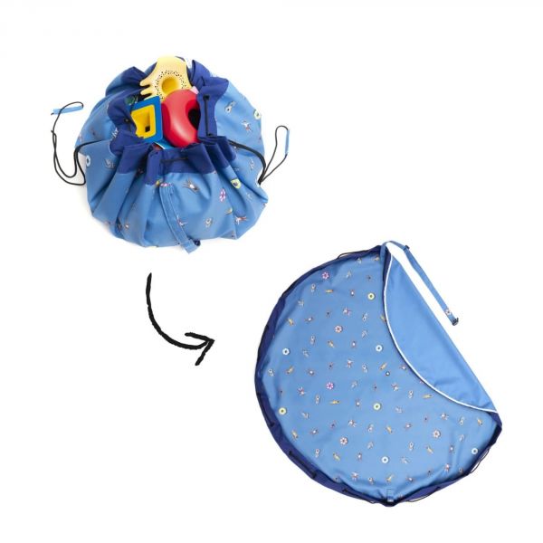 Grand sac à jouets d'extérieur / tapis de jeu 2 en 1 Swim Fun