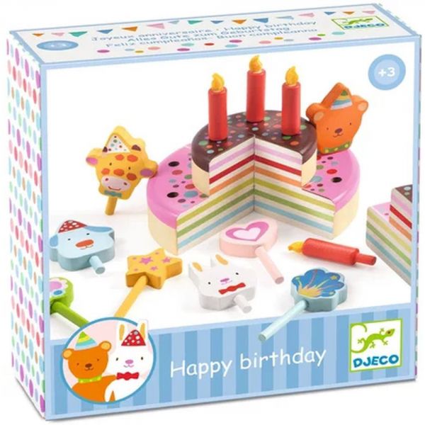 Dinette pour enfant gâteau Happy Birthday