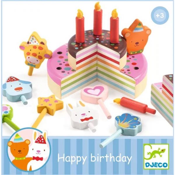 Dinette pour enfant gâteau Happy Birthday