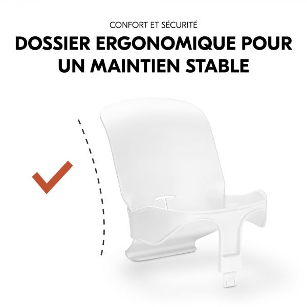 Réducteur bébé pour chaise haute Arketa Baby Seat blanc